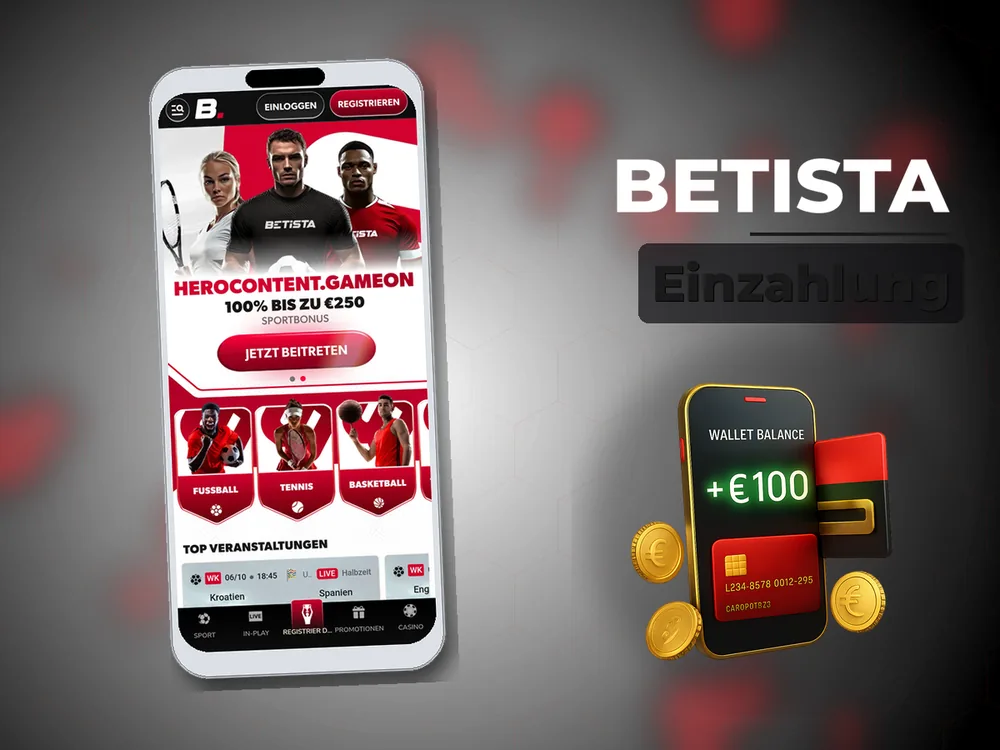 Betista - Einzahlung