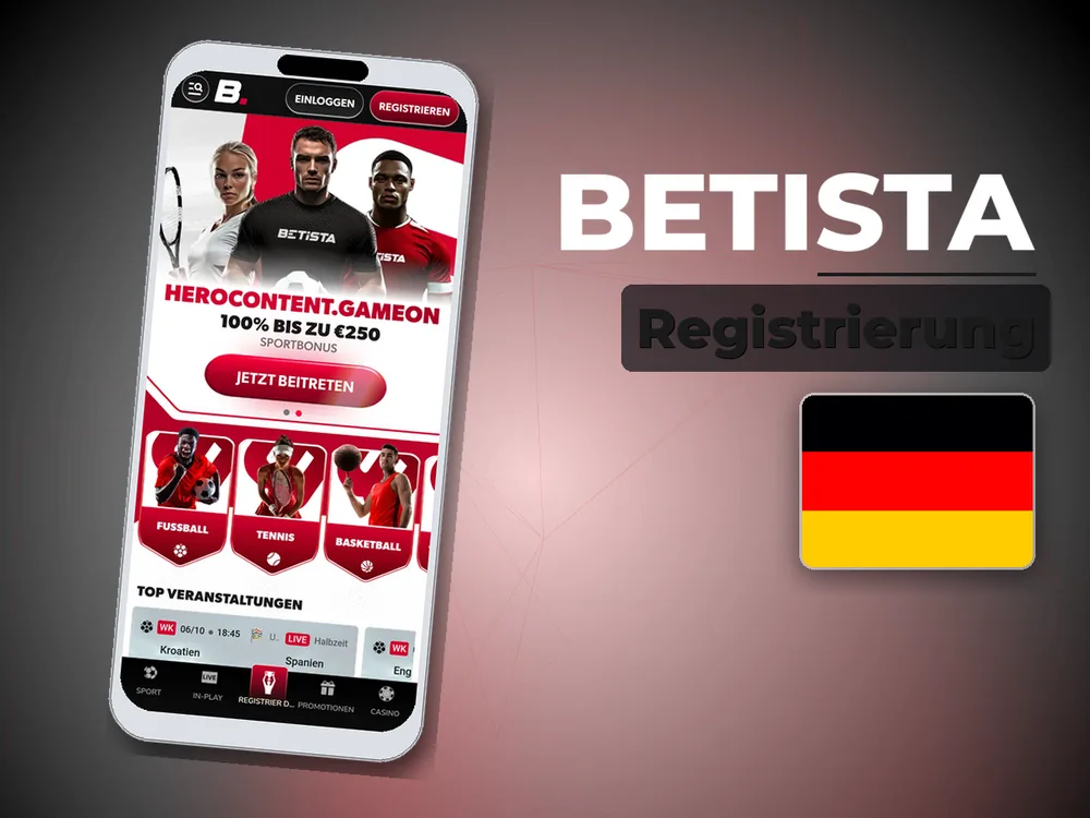 Betista - Registrierung