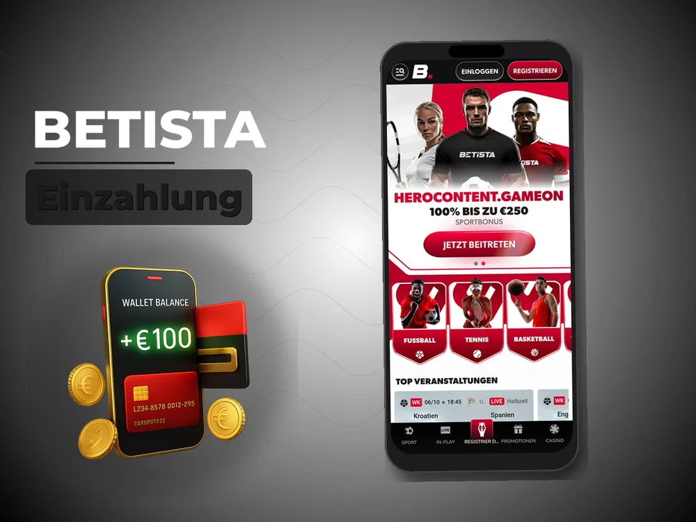 Betista - Einzahlung