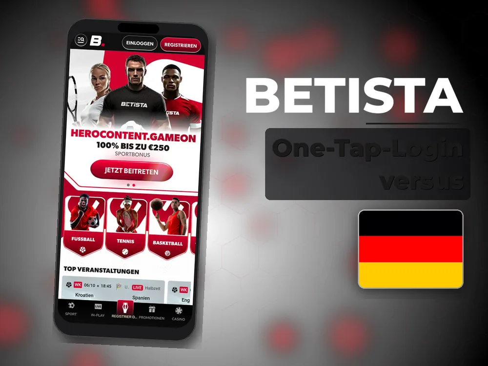 Betista - One-Tap-Login versus